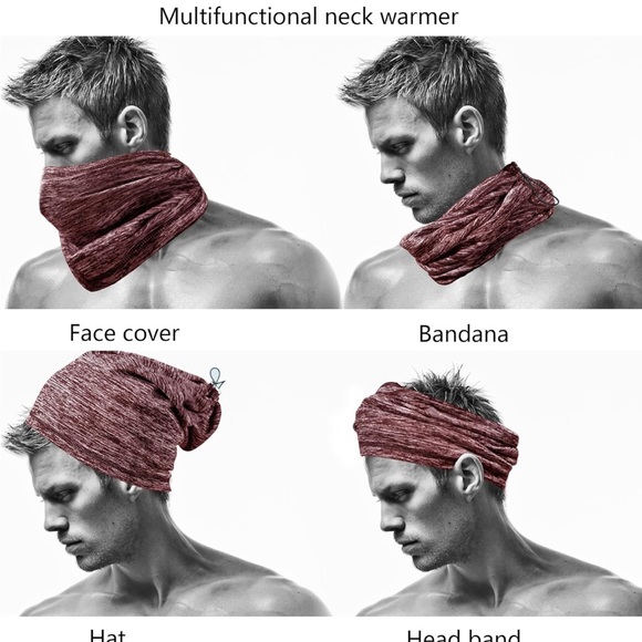 Zollen 3/1 Pack Neck Warmer Fleece Windproof Neck Gaiter Snood for Men Women - Picture 4 of 7